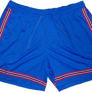 NWT Nike Women Fly Dri-Fit Moisture Wick Basketball Short Blue Size 3XL $50 H359